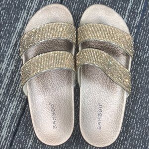 Gold Bedazzled “Birks”